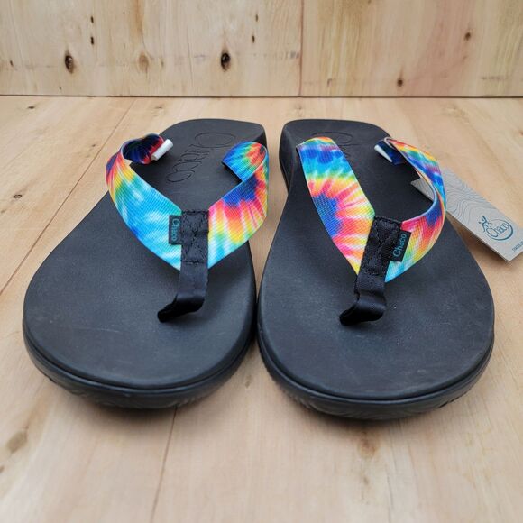 Chaco Mens Chillos Flip Dark Tie Dye Sandals Slip On Thong Shoes NWT Size 15 main image 7